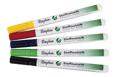 Image of Set Stoffmalstifte, feine Spitze, Set 5Stück bei JUMBO