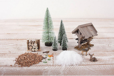 Image of Mini-Gardening Set- Winterdream , 13-teilig, weiss, Karton bei JUMBO