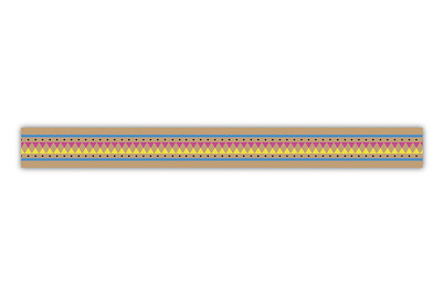 Image of Washi Tape Bordüre bunt, 15mm, Rolle 15m