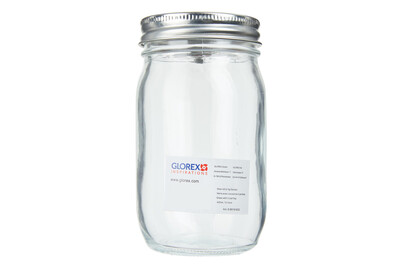Image of Glas mit 2-tlg Deckel 1 St 420 ml 7.8 x 7 x 13.5 cm bei JUMBO