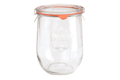Image of Tulpen-Randglas mit Glasdeckel Dichtung und Klammern 1062 ml