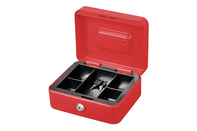 Image of MeroxSparbüchse 200mm Zylinderschloss mit 2 Schlüsseln - Rot bei JUMBO