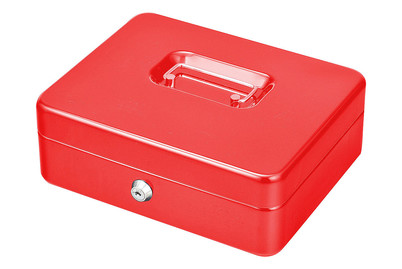 Image of MeroxSparbüchse 250mm Zylinderschloss mit 2 Schlüsseln - Rot bei JUMBO