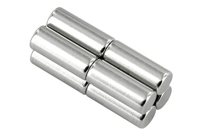 Image of Stabmagnet 4x10 mm vernickelt N35, 8 Stk. bei JUMBO