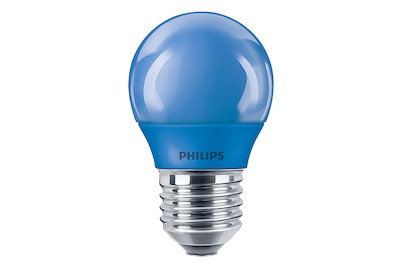 Image of Philips LED Kugel 15W E27 blau matt