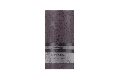 Image of Stumpenkerze raureif 78x150 anthrazit bei JUMBO