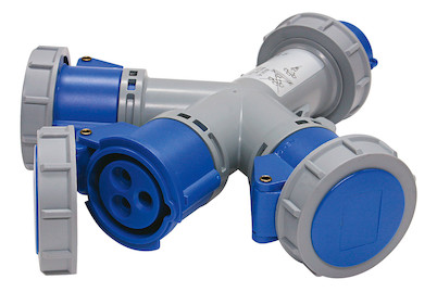 Image of CEE Mehrfachsteckdose 16A 3p mit 3 Steckdosen bei JUMBO