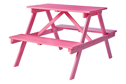 Image of Qualité & Prix Kid's World Picknic Bank, pink bei JUMBO