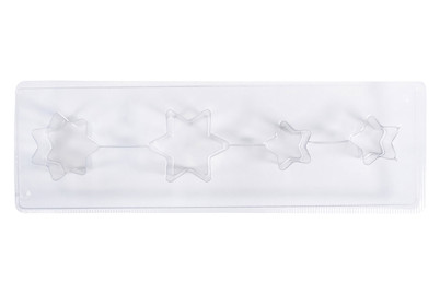 Image of Seifengiessform: Sterne, Tiefe 3cm, 4 teilig bei JUMBO