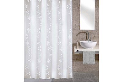 Image of Kleine Wolke Duschvorhang Viva Schneeweiss 180 x 200 cm bei JUMBO