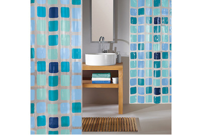 Image of Kleine Wolke Duschvorhang Sonny blau 180 x 200 cm bei JUMBO