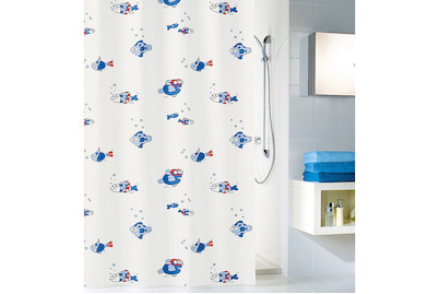 Image of Kleine Wolke Duschvorhang Freddy blau 180 x 200 cm bei JUMBO