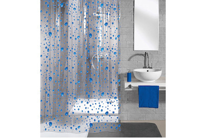 Image of Kleine Wolke Duschvorhang Bubble marineblau 180 x 200 cm bei JUMBO