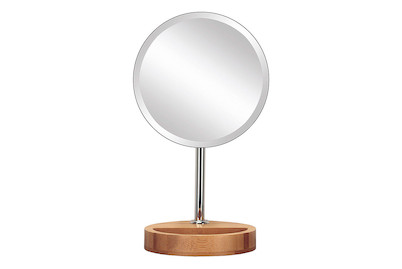 Image of Kleine Wolke Kosmetikspiegel mit Bambus-Standfuss und kleinem Fach bei JUMBO