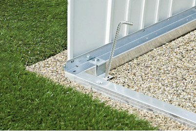 Image of Biohort Bodenrahmen inkl. 10 Stk. Bodenanker (252 x 172 cm), aluminimu silber bei JUMBO