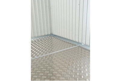 Image of Biohort Bodenplatte Riffelblech (243.5 x 163.5 cm), aluminium silber bei JUMBO