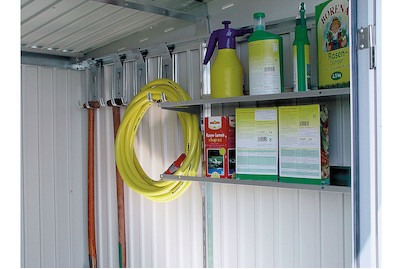 Image of Biohort Regalboden-Set (72x43x5cm) für Biohort Gartenschränke, Metall silber bei JUMBO