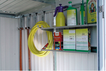 Image of Biohort Regalsteher zu GHA und HighLine, stahlblech silber bei JUMBO