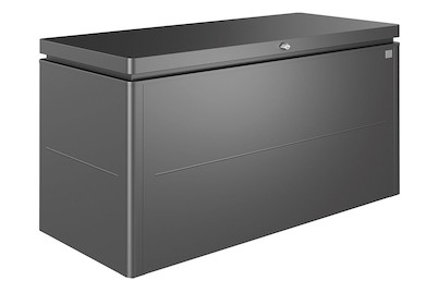 Image of Biohort LoungeBox Gartenkiste (160x70x83.5cm), Stahlblech grau-metallic