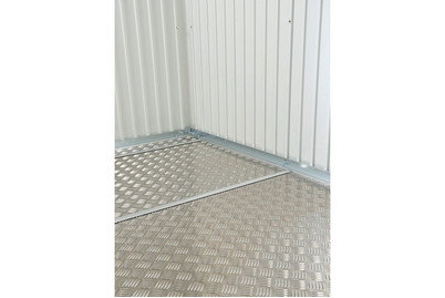 Image of Biohort Bodenplatte Riffelblech (243.5 x 243.5 cm), aluminium silber bei JUMBO