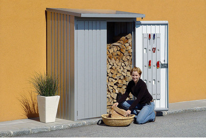 Image of Biohort Türpaket zu WS 150 (138 x 172.5 cm), stahlblech grau-metallic bei JUMBO