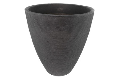 Image of Pflanzengefäss Rillen 40x42CM anthrazit bei JUMBO
