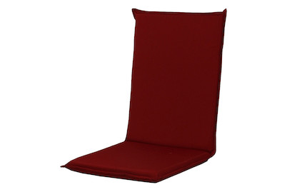 Image of Doppler Kissen Metallstuhl nieder Bordeaux 105x47x5 bei JUMBO