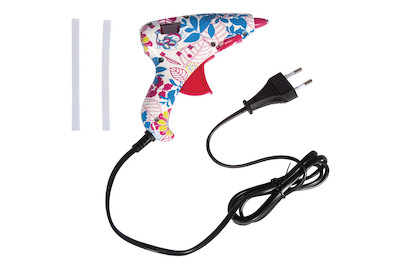 Image of Mini-Heissklebepistole, Flower Power , 12x12cm, inkl. 2 Sticks, SB-Bli. 1Stück bei JUMBO