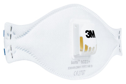 Image of 3M™ Aura™ Atemschutzmaske 9322+, Ffp2, 2ST bei JUMBO