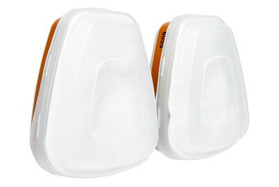 Image of 3M™ Ersatzfilter 6002Rc, 1 Set für 3M™ Mehrweg-Halbmaske 6002C, Schutzstufe A2P2 bei JUMBO