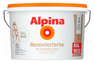 Image of Alpina Renovierfarbe RAL 9010 bei JUMBO