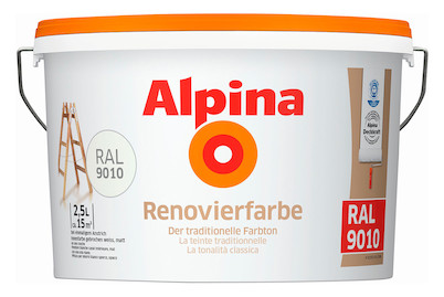 Image of Alpina Renovierfarbe RAL 9010