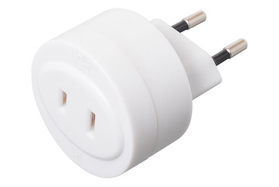 Image of Adapter USA-Europa/Schweiz T11 weiss 2-polig, max. 6.3A bei JUMBO