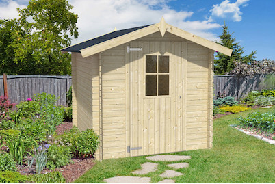 Image of Blockbohlenhaus Trimbach (180 x 180 cm), holz bei JUMBO