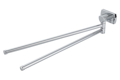 Image of Biasca Handtuchhalter 2-armig verchromt bei JUMBO