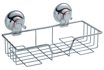 Image of Drahtkorb rechteckig verchr. / m. Saugnapf bei JUMBO