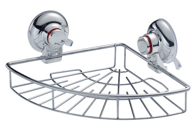 Image of Drahtkorb dreieckig verchr. / m. Saugnapf bei JUMBO