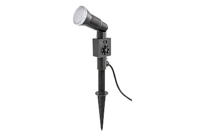 Image of GardenLine Spot mit LED Lampe 6W 400Lm 4000K mit Dämmerungssensor (on, off, dusk/dawn, 2h, 4h, 6, 8h) bei JUMBO