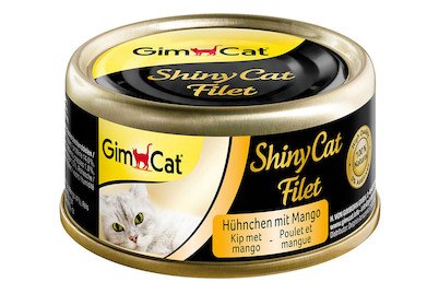 Image of GimCat ShinyCat Filet Hühnchen + Mango, 70 g