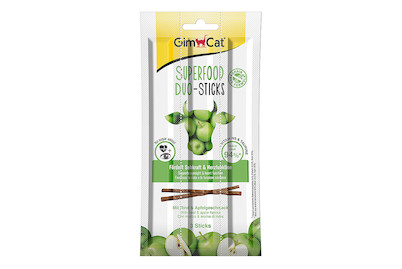 Image of GimCat Superfood Duo-Sticks mit Rind & Apfelgeschmack, 3 St.