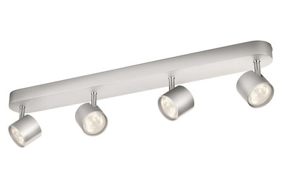 Image of Philips myLiving LED Spot Star 4flg. 562444816, 2000lm, Aluminium bei JUMBO