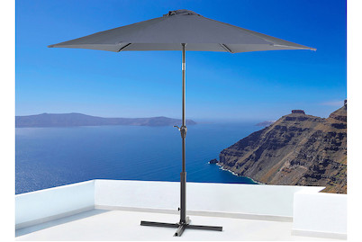 Image of Beliani Sonnenschirm verstellbar 267cm Varese (Stahl und Alu), anthrazit bei JUMBO
