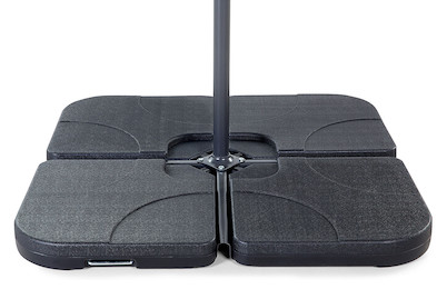 Image of Beliani Beschwerungsplatten Set befüllbar für Sonnenschirmständer (Kunststoff), anthrazit bei JUMBO