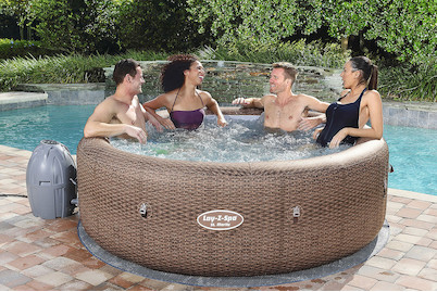 Image of Beliani Whirlpool braun Outdoor aufblasbar ST. Moritz bei JUMBO