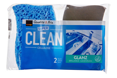 Image of Super Clean Schwamm Glanz, 2 Stück bei JUMBO