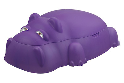 Image of Starplast Sandkasten Hippo Nilpferd mit Deckel 70.5x98cm, kunststoff violett bei JUMBO