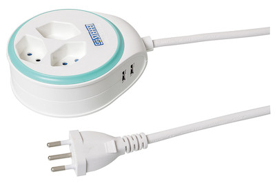 Image of Steckleiste 3xT13 1.5m ws/mint 2 USB bei JUMBO