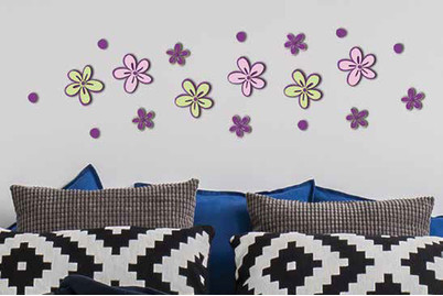 Image of Sticker kleine Blumen bei JUMBO