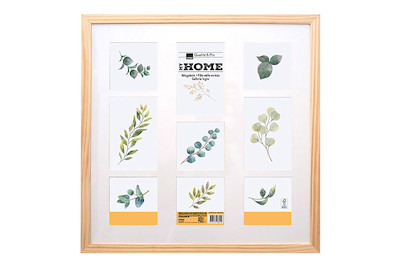 Image of Holz-Galerie 9 Fotos 45x45 natur bei JUMBO