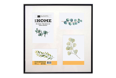 Image of ALU-Galerie 4 Fotos 40x40 schwarz bei JUMBO